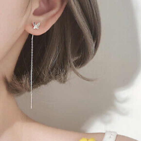 New Sterling silver butterfly earrings - Picture 3 of 8